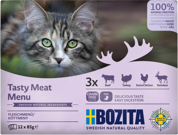 Bozita Tasty Meat Menu i Sås 12x85g - Image 2