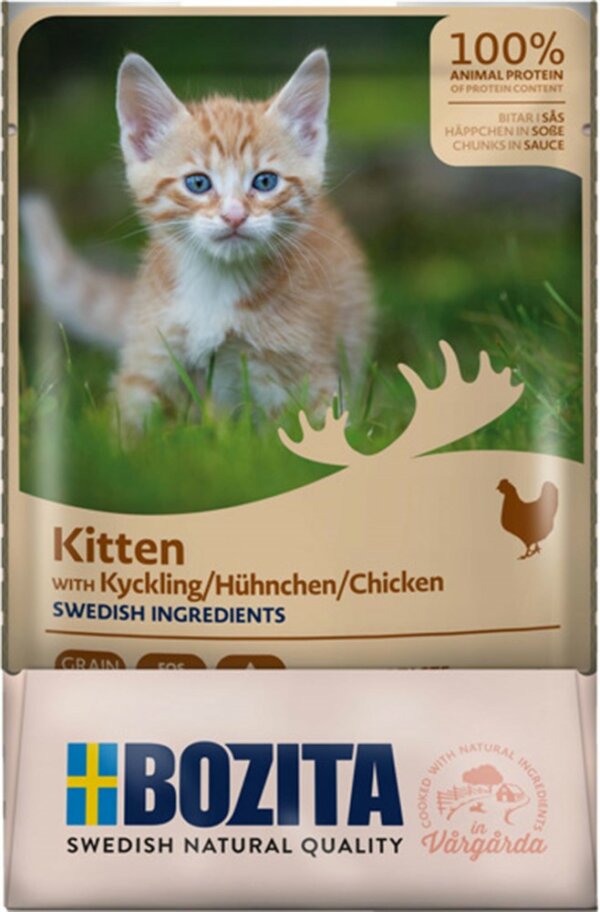 Bozita Kitten Tasty Meat & Fish i Sås 12x85g - Image 4